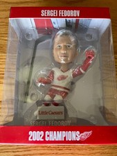 Sergei Fedorov Detroit Red Wings 2002 Champions Bobblehead  10-4-26 NIB picture