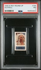 Old Bull 1949 Topps X-Ray Round Up #104 PSA 7 NM picture