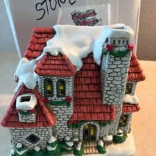 vintage Lefton 1987 Colonial Village Stone House #06338 (u17) picture