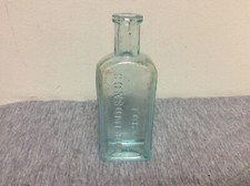 Antique Piso’s Light Blue Cure For Consumption Hazeltine & Co. Medicine Bottle picture