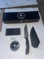 TOOR Knives Raven- 3V Steel Fixed Blade New In Box- Raven/ Ebony Handle picture