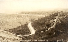 Escondido CA Winding Road Havens c1920s-30s Real Photo Vintage Postcard bhn picture