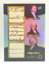 2024 Pieces 1700s Edition Monroe Madison Adams Triple Handwritten Relics #281 picture
