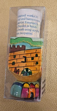 NEW Yair Emanuel Hand Painted Dreidel Hannukah Jerusalem Made in Israel DRS-1B picture