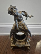 Antique Ornate Cherub Clock Case 11