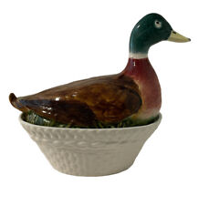 Vintage 1960s Mottahedeh Design Duck Soup Tureen with Lid Figural Portugal picture