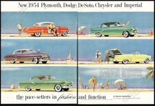 1954 Chrysler Imperial New Yorker convertible Plymouth Dodge vintage print ad picture