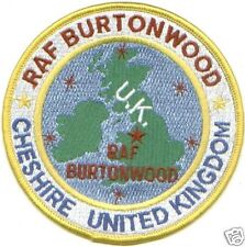 USAF BASE PATCH, BURTONWOOD RAF, CHESHIRE, U.K. * picture