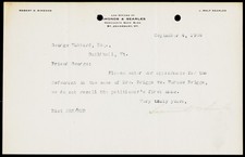 1909 Simonds & Searles Law Offices St. Johnsbury VT Vintage Legal Letterhead picture