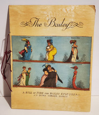 VINTAGE THE BAILEY EPICURES BILL OF FARE DUBLIN IRELAND IRISH RESTAURANT MENU picture