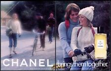 1974 Chanel No.5 Eau de Cologne young couples photo BIG vintage print ad picture