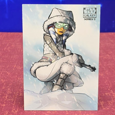 2010 TOPPS STAR WARS GALAXY SERIES 5 #17/502 AHSOKA TANO M/NM picture
