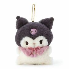 Sanrio Character Kuromi Fluffy Mascot Chain (Potemoko) Plush Doll New Japan picture