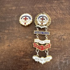 Vintage Lutheran Sunday School Lapel Pin Lot Little's System 10k Gold Fill 9g picture
