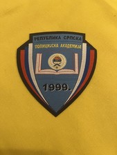 Rare Republika Srpska Police Academy Shield Patch - Republic of Srpska 1999 picture