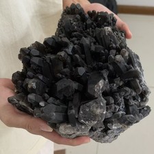 11.5LB Large Dark Smokey Quartz Cluster Mineral Specimen Healing Crystal Decor picture