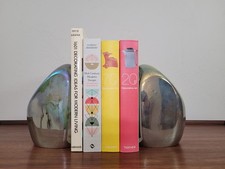 Used PAIR Global Views Chunk Iris Gelp Bookends Book Ends Mid Century Modern MCM picture