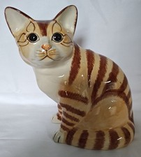 Cat Hand Painted Ceramic Bank Entirely Hand Painted For Realistic Appeal, 7.5