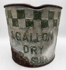 Vtg Purina Feed Galvanized Steel One Gallon Dry Measure Bucket Advertising TLC picture