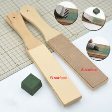 Dual Sided Leather Blade Strop Razor Sharpener&Polishing Compounds Tool Set picture