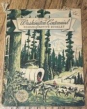 Vintage 1845 - 1945 State Of Washington Commemorative Booklet Rare HTF History picture
