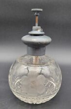 Antique Glass Etched Woman Atomizer Art Deco Perfume picture