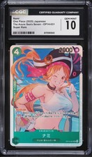 CGC 10 Nami One Piece OP14-031 SR Azure Sea's Seven Jpn picture