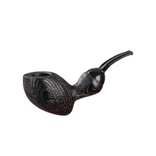 Handmade Oak Wood Puffer Fish Tobacco Pipe 3mm Filter Smoking Pipe Durable picture