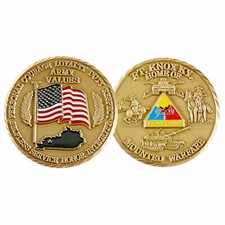 US Army Fort Knox Kentucky Mounted Warfare Challenge Coin CC-487 picture