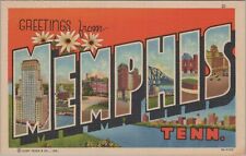 Postcard Large Letters Greetings from Memphis TN  picture