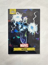 2024 Topps Chrome Marvel Nova #143 Refractor Black Sapphire /10 picture