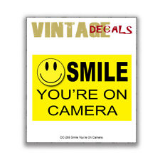 Smile You're On Camera Stickers Decals Stickers Pack of Two picture