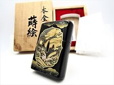 Sword Guard Real Gold Makie Dragon Japan ZIPPO 1997 Unfired Rare picture