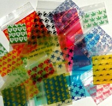 Apple baggies 1000 Mixed Designs 2020 mini zip bags  2 x 2 in. reclosable picture