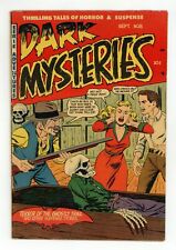 Dark Mysteries #8 VG 4.0 TRIMMED 1952 picture