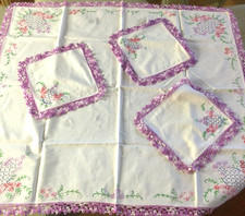 Vintage Cotton Tablecloth 33