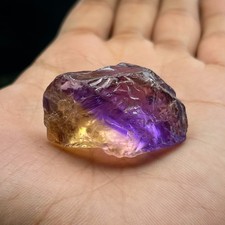 106 Cts Rare Big Ametrine Rough Gemstone – Natural Raw Amethyst and Citrine picture