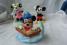 3 Disney Figurines Sorcerer Mickey, pie-eyed Mickey, pie-eyed Minnie music box picture