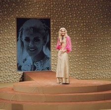 Peggy March American pop pop singer performing with the Max Greger- Old Photo picture