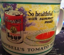 NEW CAMPBELL'S TOMATO SOUP MUG Westwood 1993 So Healthful with Summer Meals picture