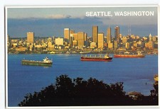 Postcard The Seattle Waterfront Skyline Seattle Washington USA picture