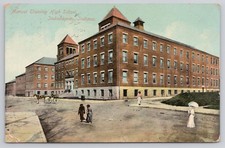 Manual Training High School Indianapolis Indiana IN Antique 1910 Postcard picture
