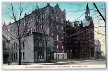 1909 St. Margarite's Hospital And Annex Hammond Indiana IN Antique Postcard picture