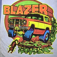 ​Vtg Porter's Roach Iron-On Decal 1976 Chevy Blazer The Rat's Hole Art picture