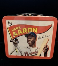 Topps Hank Aaron Mini Metal Lunch Box w/ Handle  2023 (empty) picture