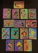 Looney Tunes 1994 Warner Bros. Peninsula Vending Hologram 15ct STICKER Card Set picture
