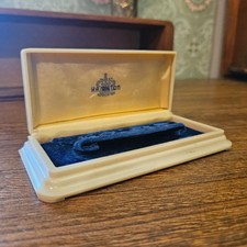 Vintage Hamilton Watch Presentation Box - Cream & Blue Velvet picture