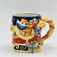 Susan Winget 3D Mug Sleigh Toys Christmas Jumbo 20 Oz Certified International picture