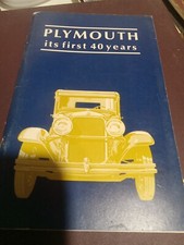 Plymouth Its First 40 Years picture