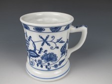 Vintage Brandenburg Germany Blue Onion Shaving / Mustache Mug picture